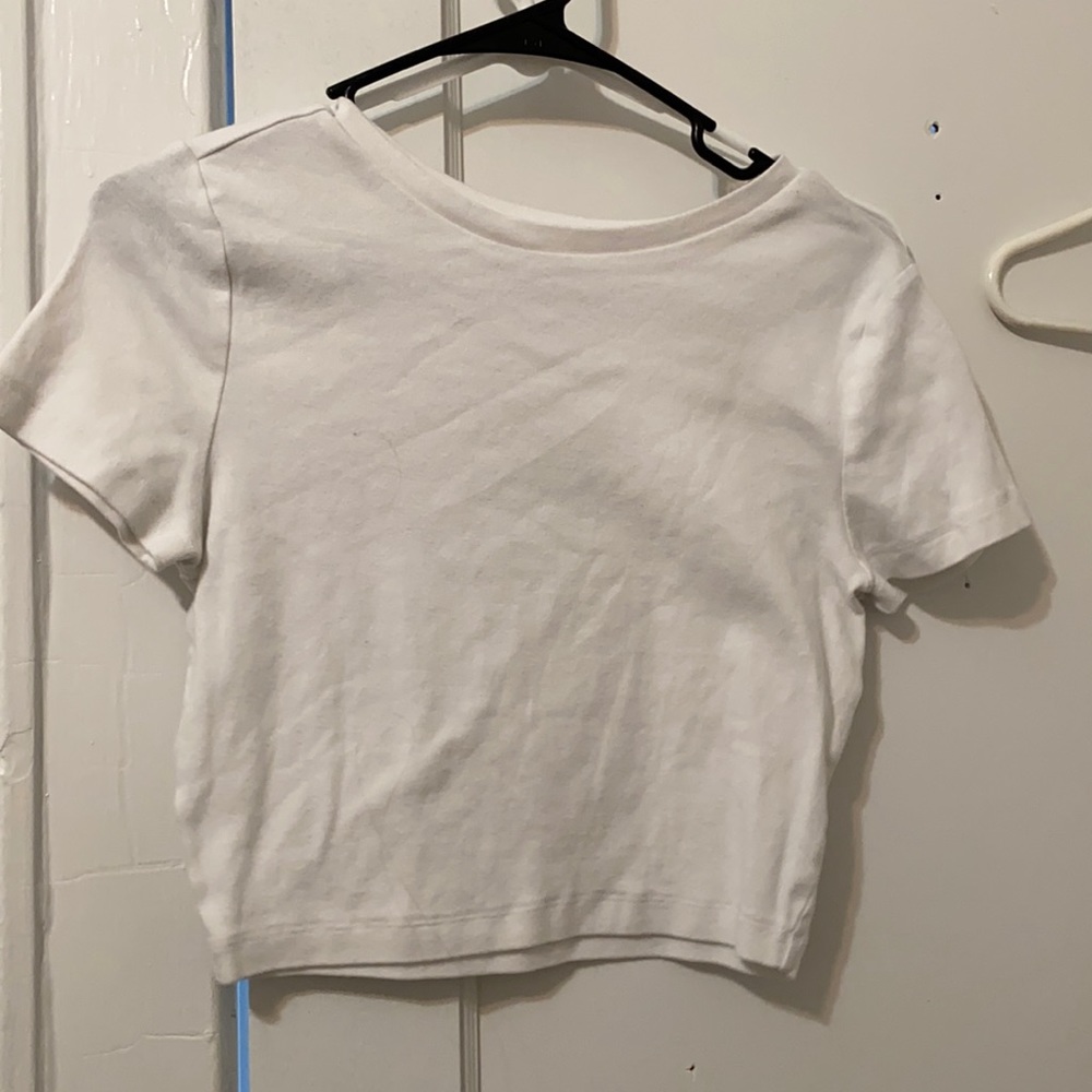 White crop top